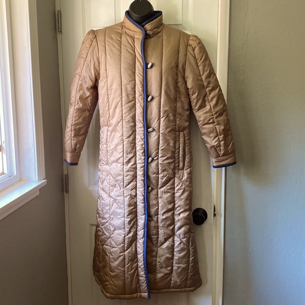 Vintage Full Length Toggle Puffer Coat